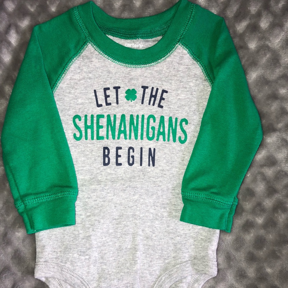 2 St. Patrick’s Day onesies